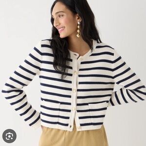 J.Crew Striped Lady Cardigan